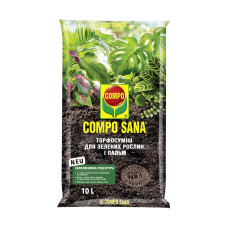 Торфосуміш  для зелених рослин і пальм COMPO SANA® 10л