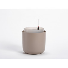 Вазон з системою автополиву Plastia Tolita, 16 см, коричневий