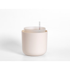 Вазон з системою автополиву Plastia Tolita, 16 см, бежевий