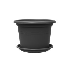 Пластиковий піддон Teraplast BASIC ROUND 46 см, темно-сірий Пластиковий піддон Teraplast BASIC ROUND 46 см, темно-сірий