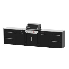 BBQK5 Вбудована кухня Weber (без грилю, кухня включає чотири блоки з шафками з адаптацією під боковий пальник грилю) BBQK5 Вбудована кухня Weber (без грилю, кухня включає чотири блоки з шафками з адаптацією під боковий пальник грилю)