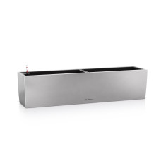 Вазон Lechuza BALCONERA Steel 80, перлинно-сірий