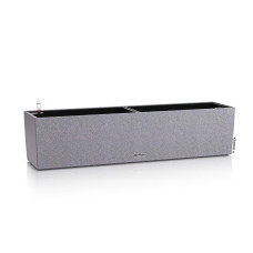 Вазон Lechuza BALCONERA Stone 100, кам'яно-сірий