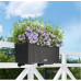 Вазон Lechuza Balconera Cottage 80, графітовий чорний