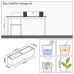 Вазон Lechuza Balconera Cottage 80, графітовий чорний