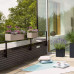 Вазон Lechuza Balconera Stone 40, графітово-чорний