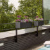 Вазон Lechuza Balconera Stone 80, графітово-чорний Вазон Lechuza Balconera Stone 80, графітово-чорний