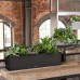 Вазон Lechuza Balconera Stone 80, кварцовий білий