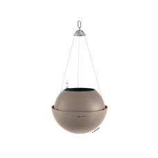 Вазон Lechuza Bola Color 32, пісочно-коричневий