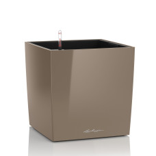 Вазон Lechuza CUBE Premium 30, сіро-коричневий