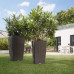 Вазон Lechuza Cubico Cottage 30, мокко