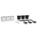 Комплект Lechuza Green Wall Home Kit Color, 48х6х14 см, Білий