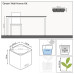 Комплект Lechuza Green Wall Home Kit Color, 48х6х14 см, Білий