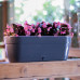 Вазон Santino Asti Window Box 12 л, 50х17х20см, антрацит-білий
