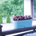 Вазон Santino Asti Window Box 12 л, 50х17х20см, білий-чорний Вазон Santino Asti Window Box 12 л, 50х17х20см, білий-чорний