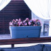 Вазон Santino Asti Window Box 12 л, 50х17х20см, білий-чорний Вазон Santino Asti Window Box 12 л, 50х17х20см, білий-чорний