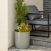 Вазон Lamela AURA з підставкою 280x294 мм сірий бетон