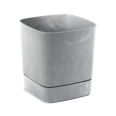 Вазон Lamela CLIMA з підставкою 190×190×180 мм, сірий бетон Вазон Lamela CLIMA з підставкою 190×190×180 мм, сірий бетон