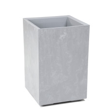 Вазон Lamela KARO 400×400×600 мм, сірий бетон