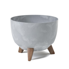 Вазон Lamela ROMA 242*150 mm, сірий бетон