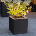 Вазон Lechuza CANTO stone 30 LED low, темно-сірий