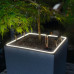 Вазон Lechuza CANTO stone 30 LED low, темно-сірий
