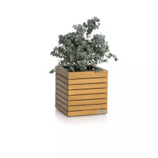 Вазон Lechuza Palo Natural Wood, низький