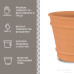 Вазон Terraneo Monachou 35x30 cм
